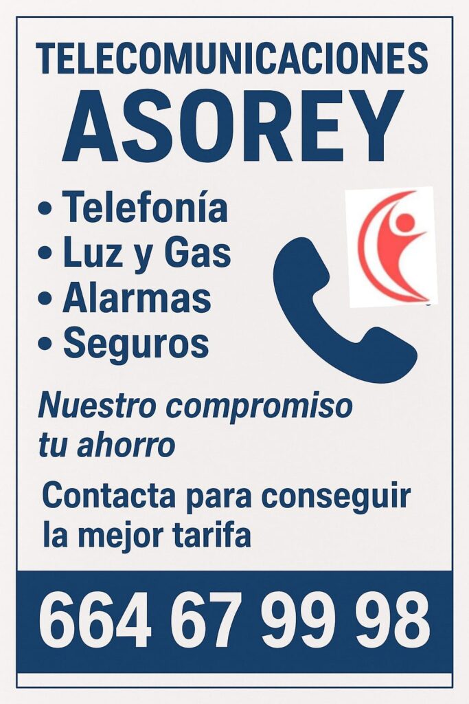 Logo TELECOMUNICACIONES ASOREY - Asesoramiento gratuito Fibra/Móvil y Energía/Gas en La Rioja (Base Lardero).